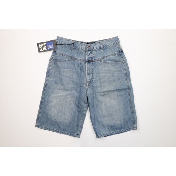 Deadstock Vintage 90s Marithe Francois Girbaud Mens 32 Baggy Denim Jean Shorts - Picture 1 of 11